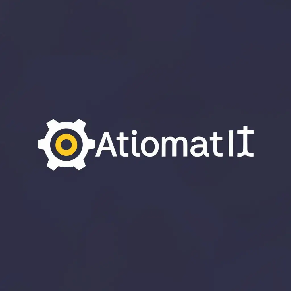 a logo design,with the text "Automate IT", main symbol:Gear,Moderate,be used in Technology industry,clear background
