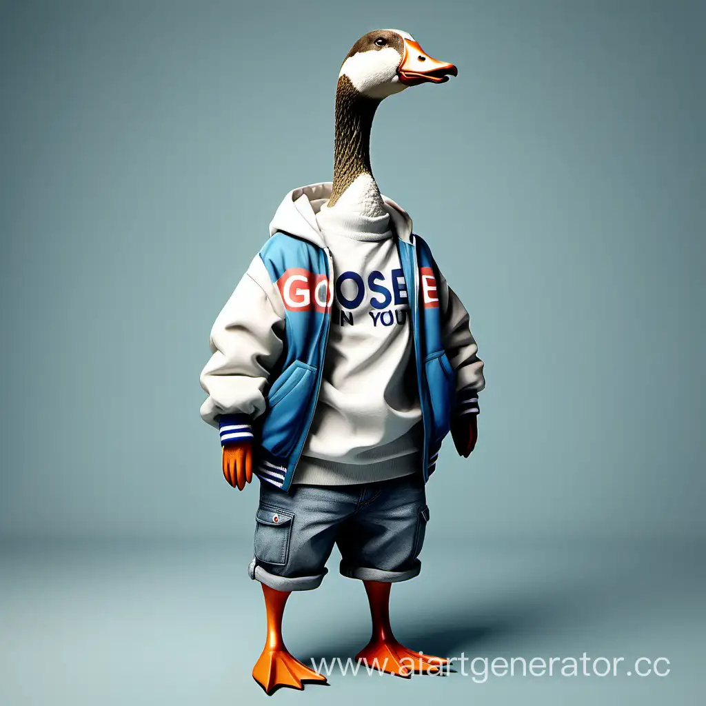 Casually-Dressed-Youthful-Goose