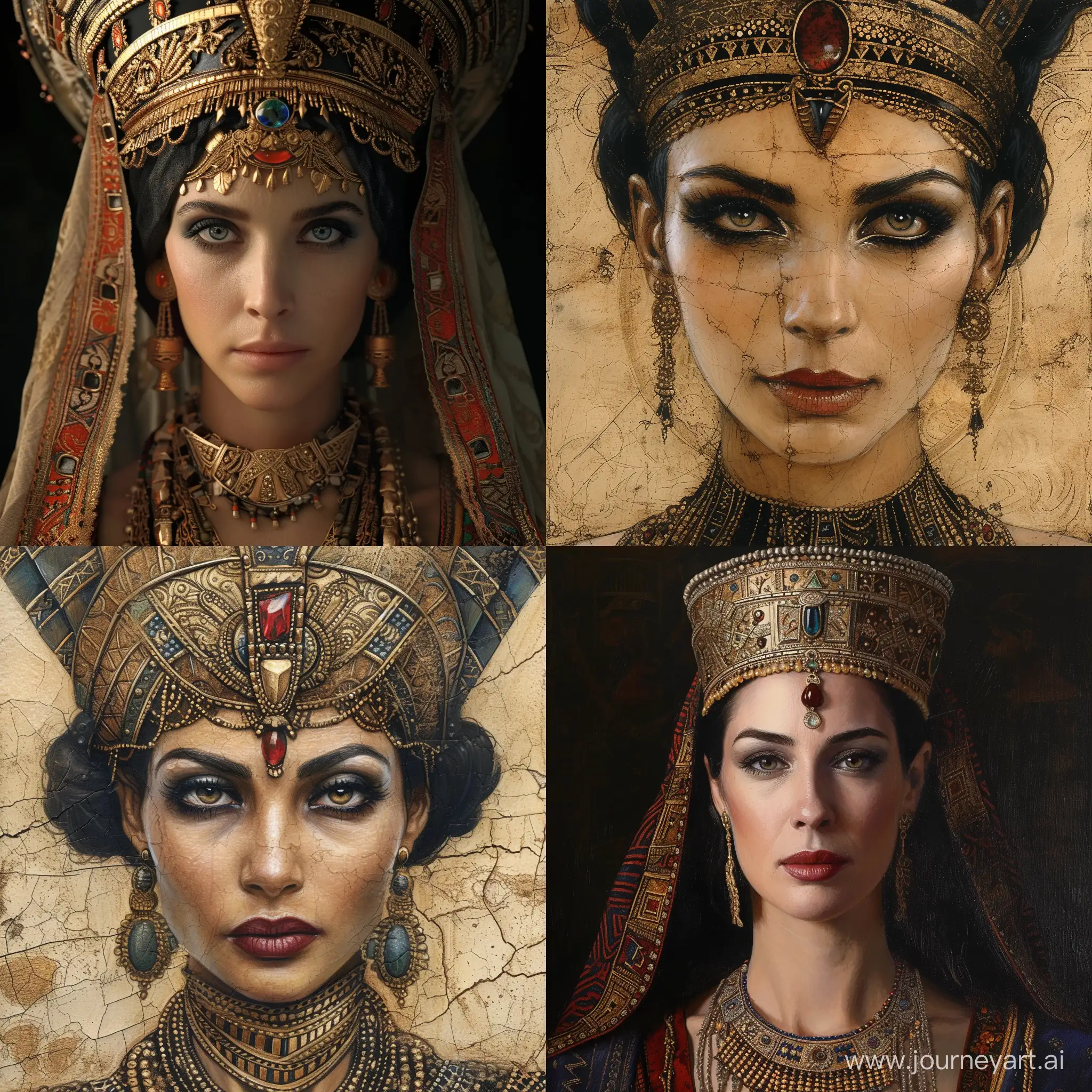 Elegant-Ancient-Queen-Portrait-with-Intricate-Details