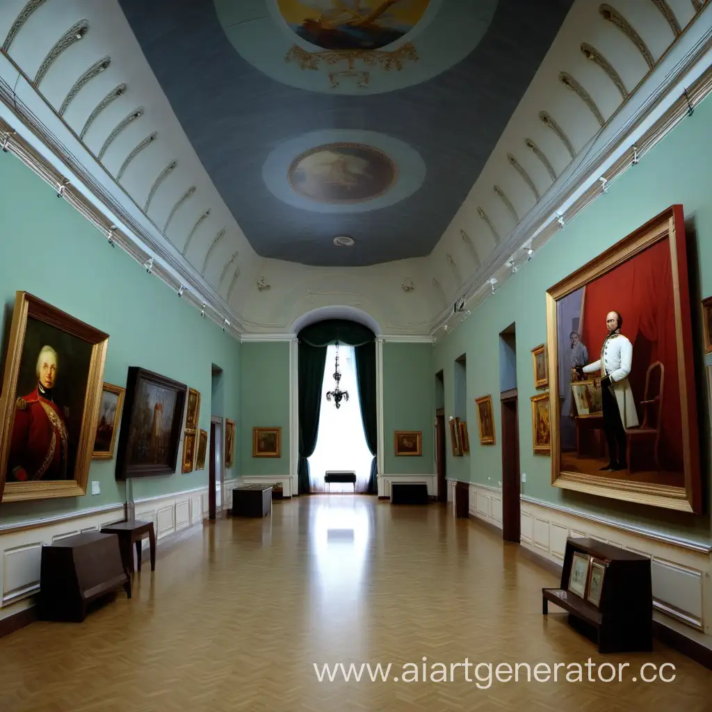 A-V-Suvorov-Museum-Interior-Featuring-Masterful-Paintings
