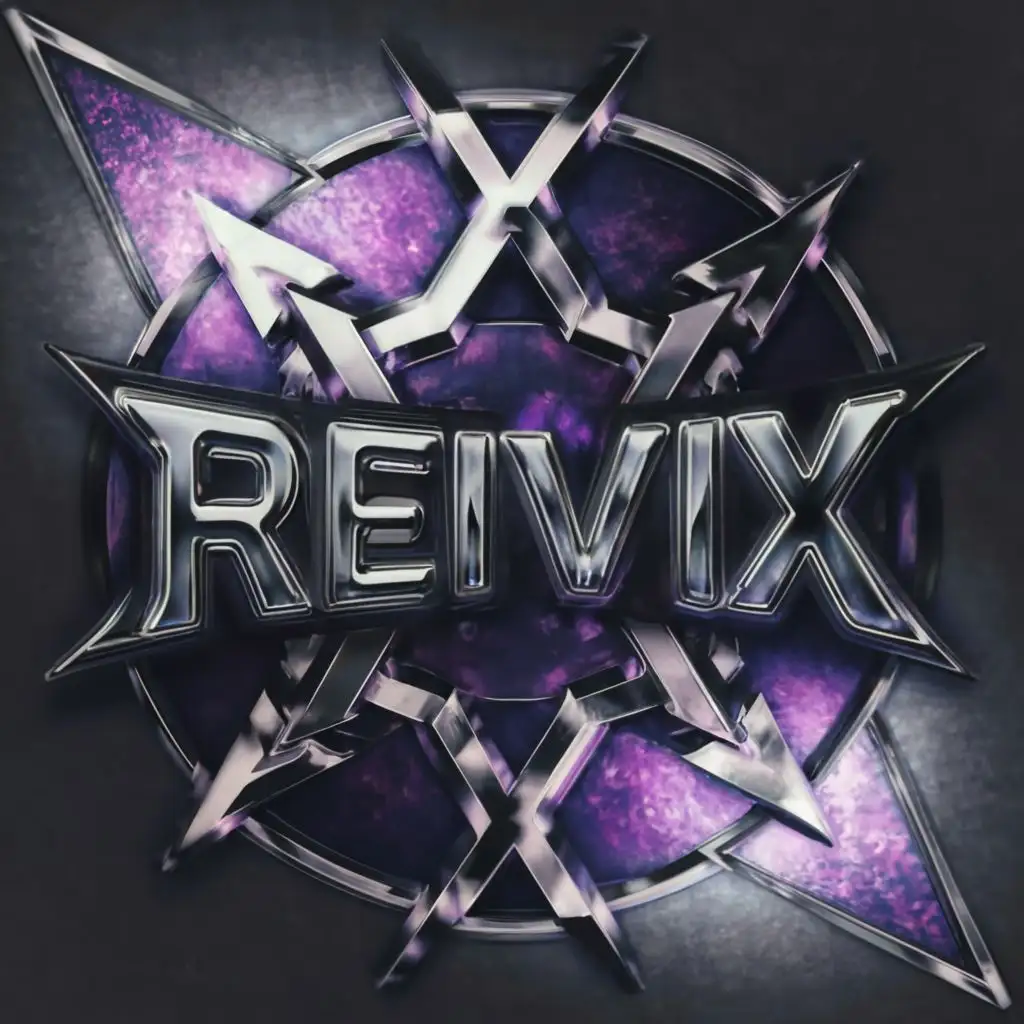 LOGO-Design-For-Reivix-Industrial-Metal-and-Lilac-with-Futuristic-Typography