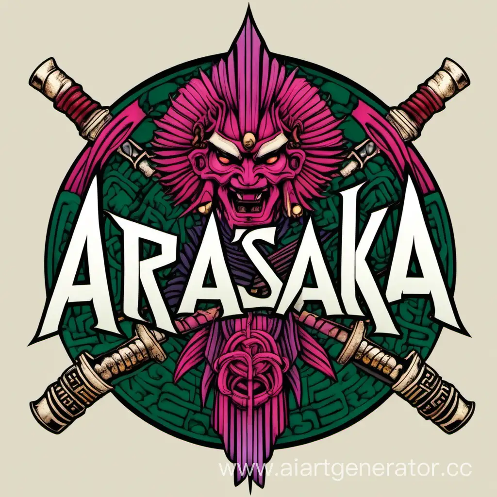 арасака логотип клана цветной с подписью
