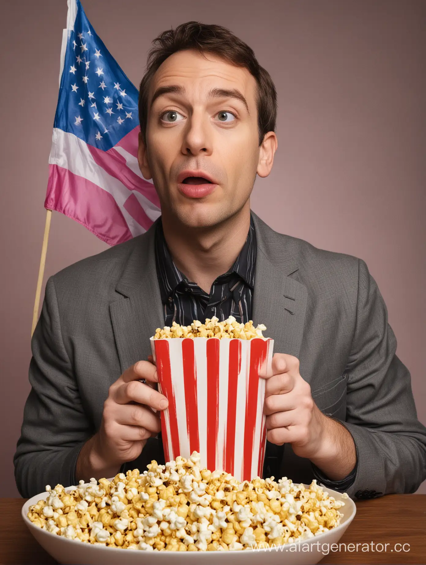 Paul-Enjoying-Popcorn-with-Transgender-Flag