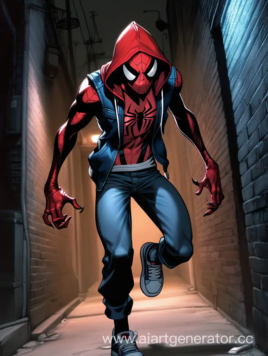 Menacing-Scarlet-Spider-Emerges-from-Dark-Alley