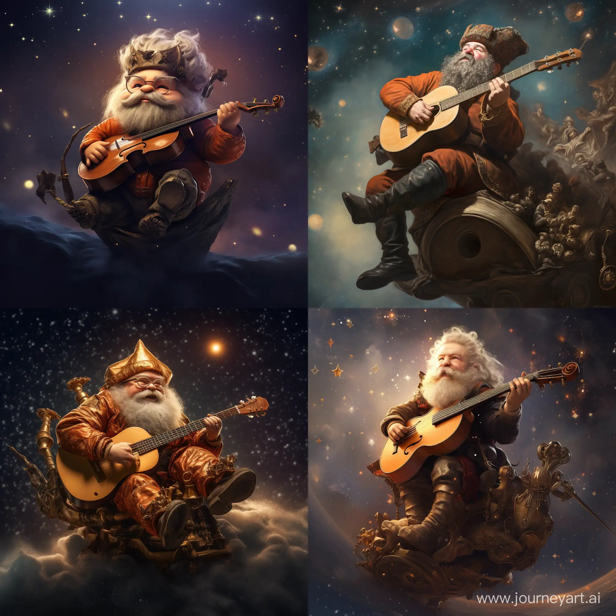 Enchanting-Dwarf-Musician-Riding-on-a-Star