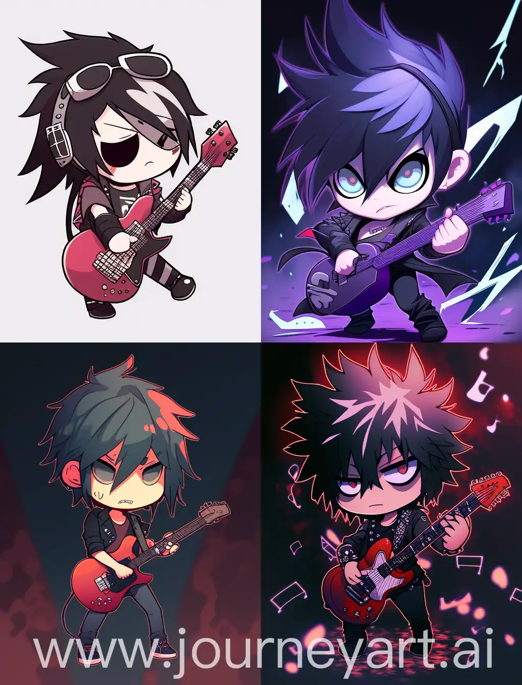 Chibi-Emo-Character-Playing-Guitar-in-Spooky-Anime-Scene