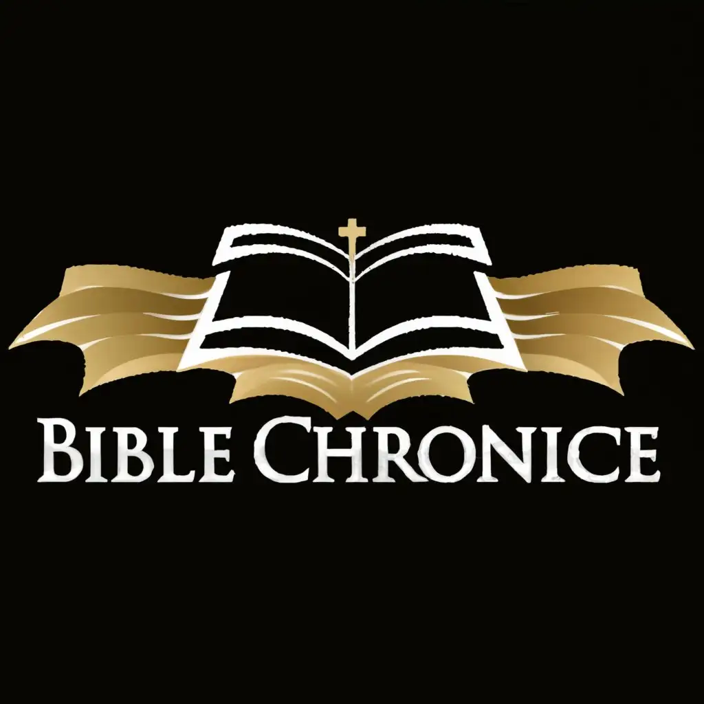 a logo design,with the text "BIBLE CHRONICLE", main symbol:BIBLE,Moderate,be used in Religious industry,clear background
