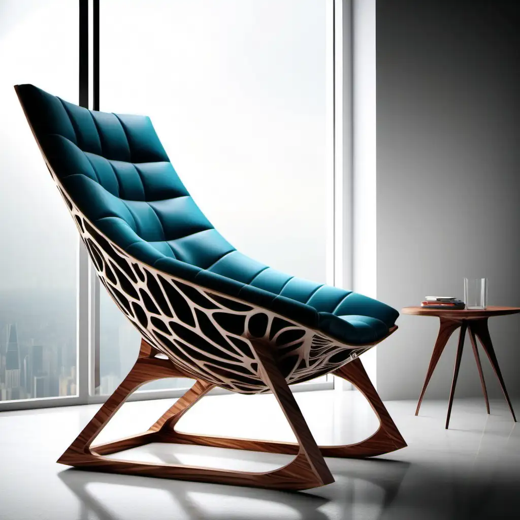 Design a beautifull modern relax chair with a new kind of creativ design