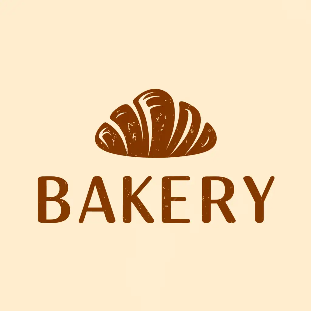 a logo design,with the text "Bakery", main symbol:Croissant,Moderate,clear background