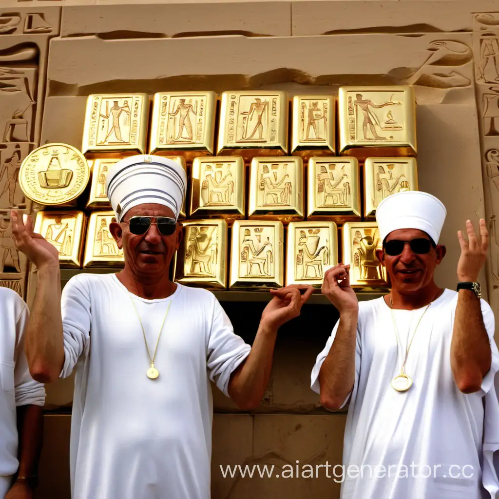 египтяне с золотом