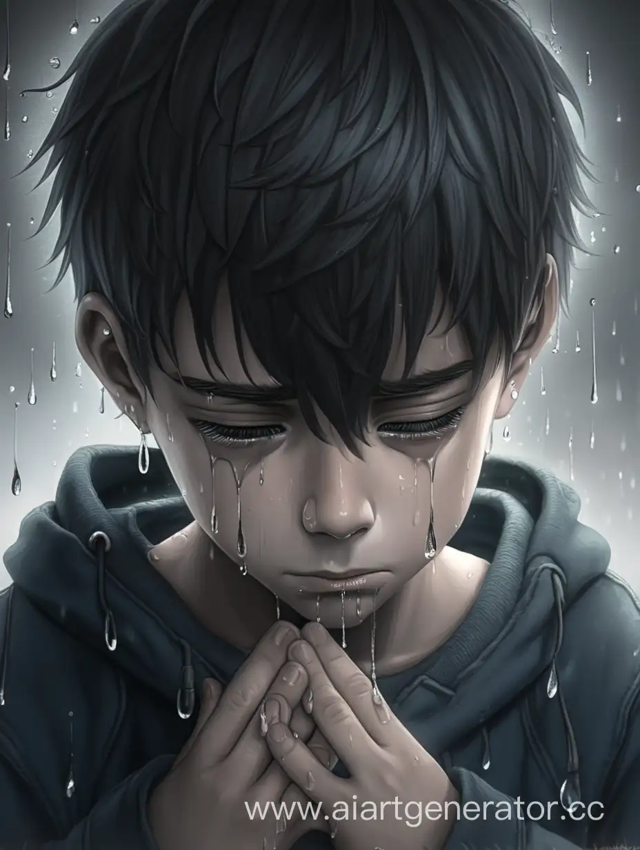 Мальчик в слезах