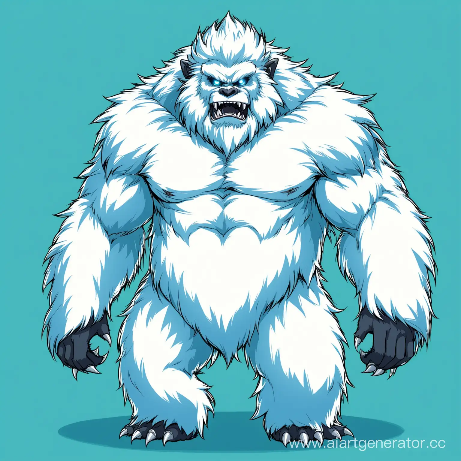 Mystical-Yeti-Character-in-Vibrant-Anime-Style