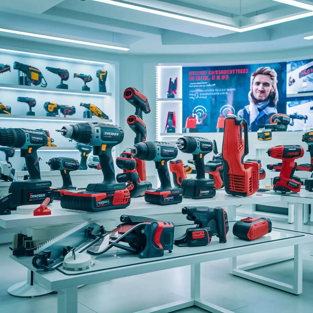 Vibrant-Electric-Tools-Store-Displaying-Wide-Range-of-Power-Equipment