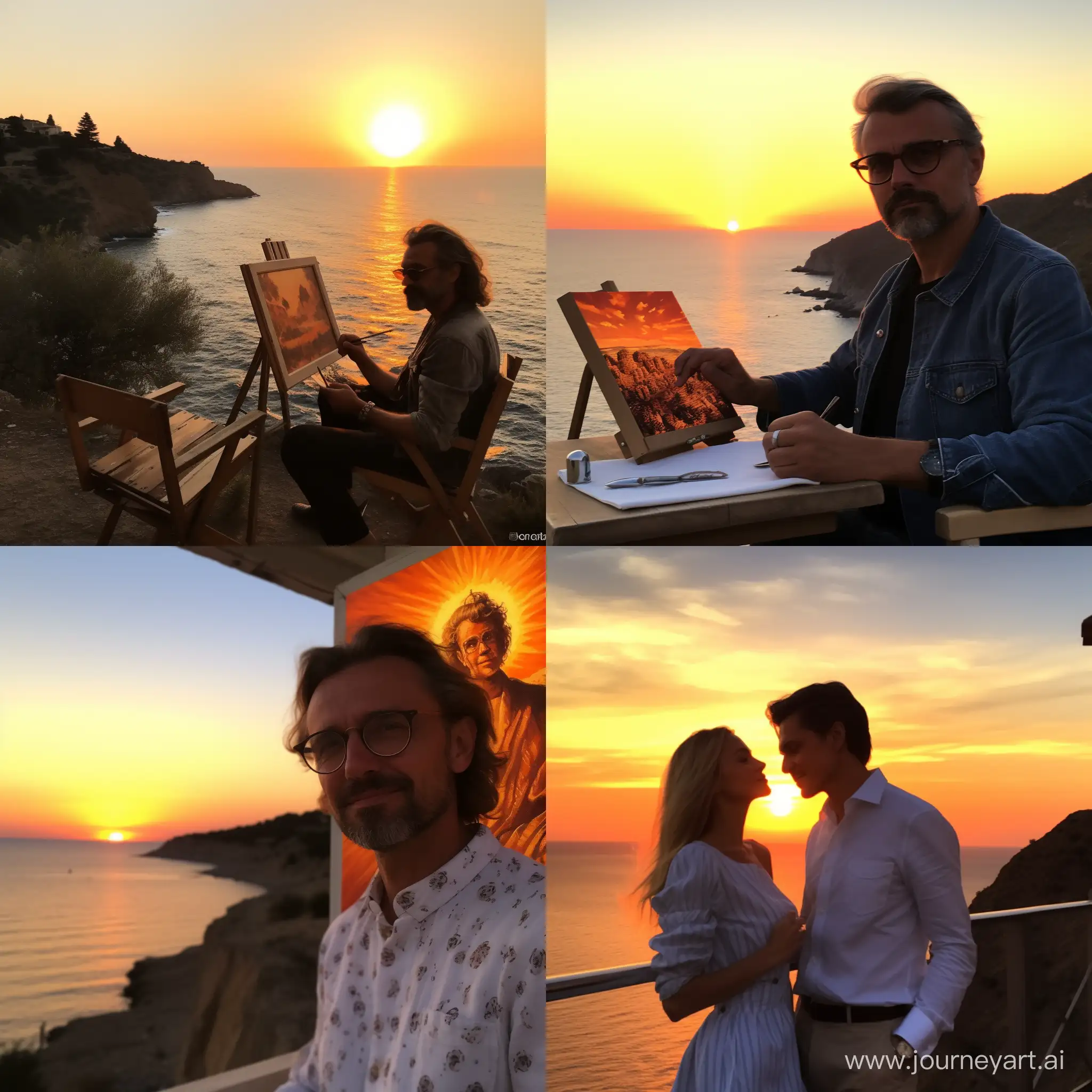 Romantic-Sunset-Love-Radka-Argirova-and-Professor-Karl-Lauterbach-Embrace-by-the-Sea