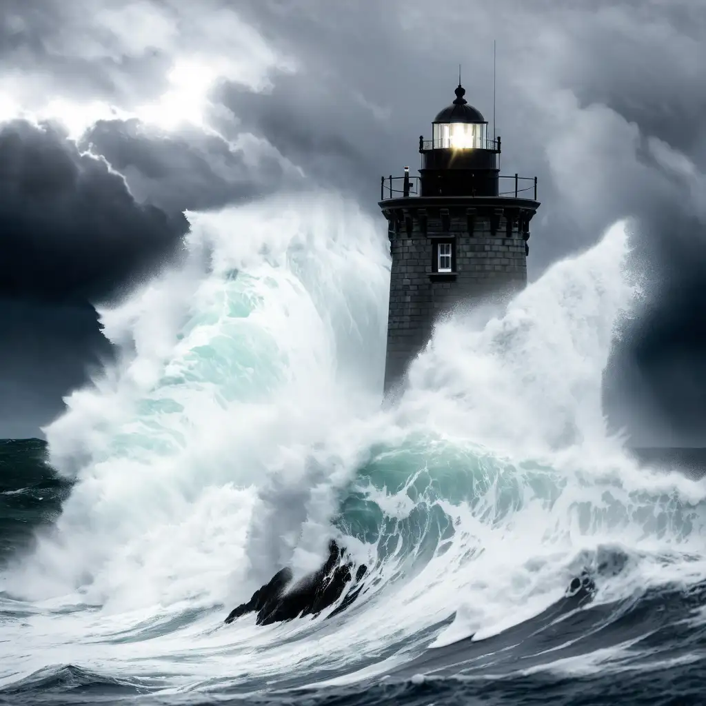 Stalwart-Lighthouse-Beacon-Amidst-Stormy-Seas