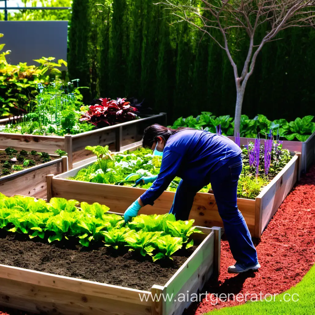 Gardener-Cultivating-Flower-Beds-in-Spring