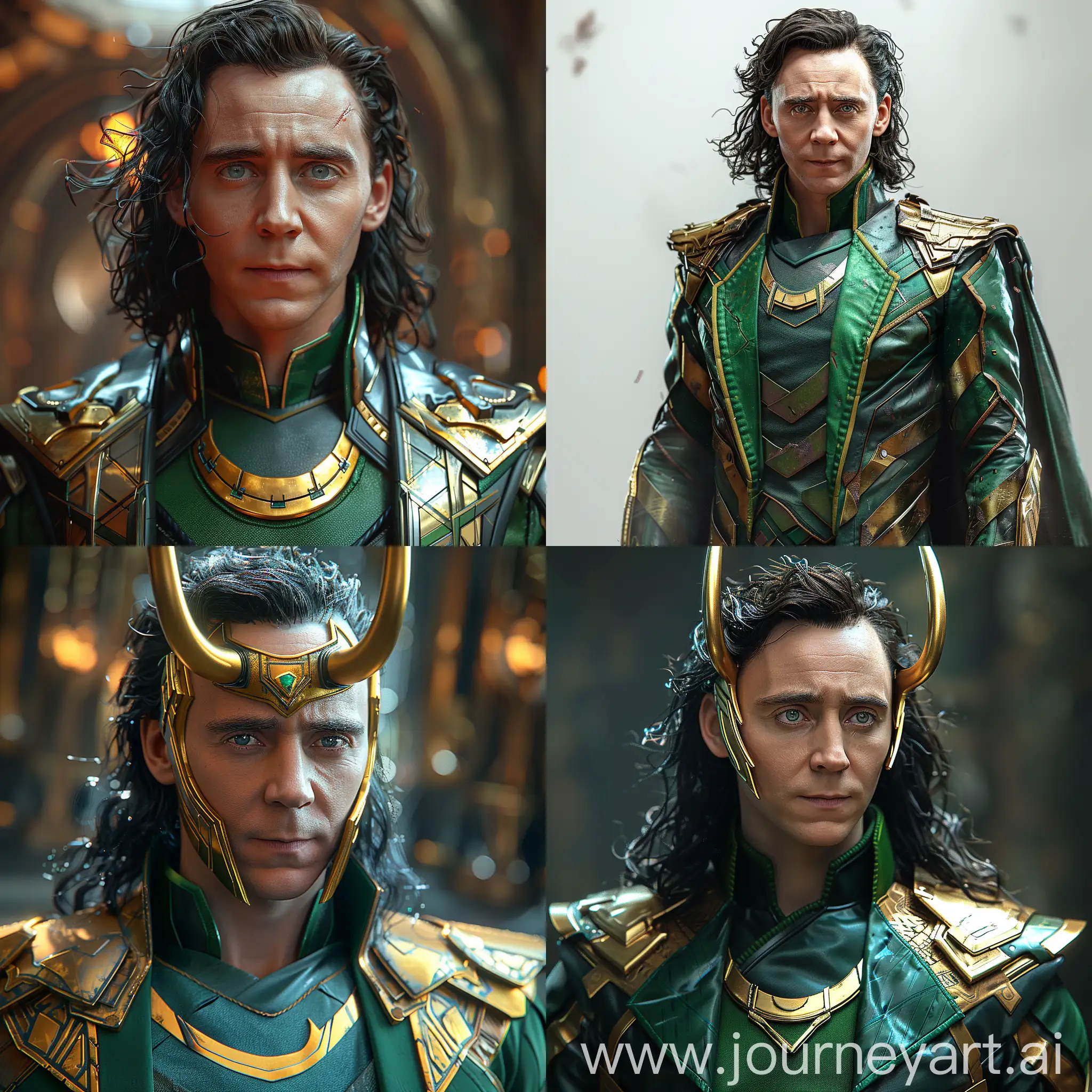 Ultra-modern Marvel Loki, ultramodern Marvel Loki, futuristic style, octane render --stylize 1000