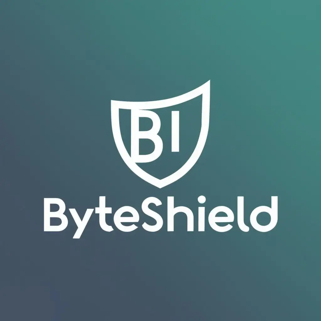 logo, Computer, with the text "BYTESHIELD", typography