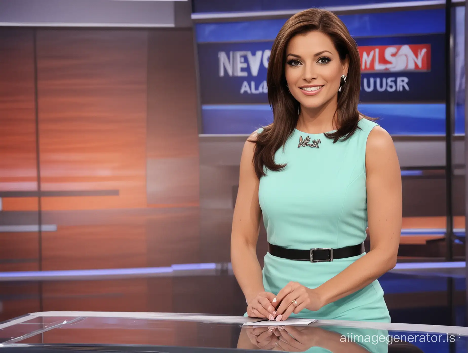 Beautiful-Women-News-Anchor-Reporting
