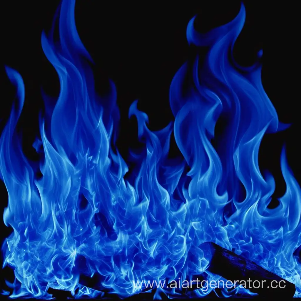Mesmerizing-Blue-Fire-Illuminating-the-Night
