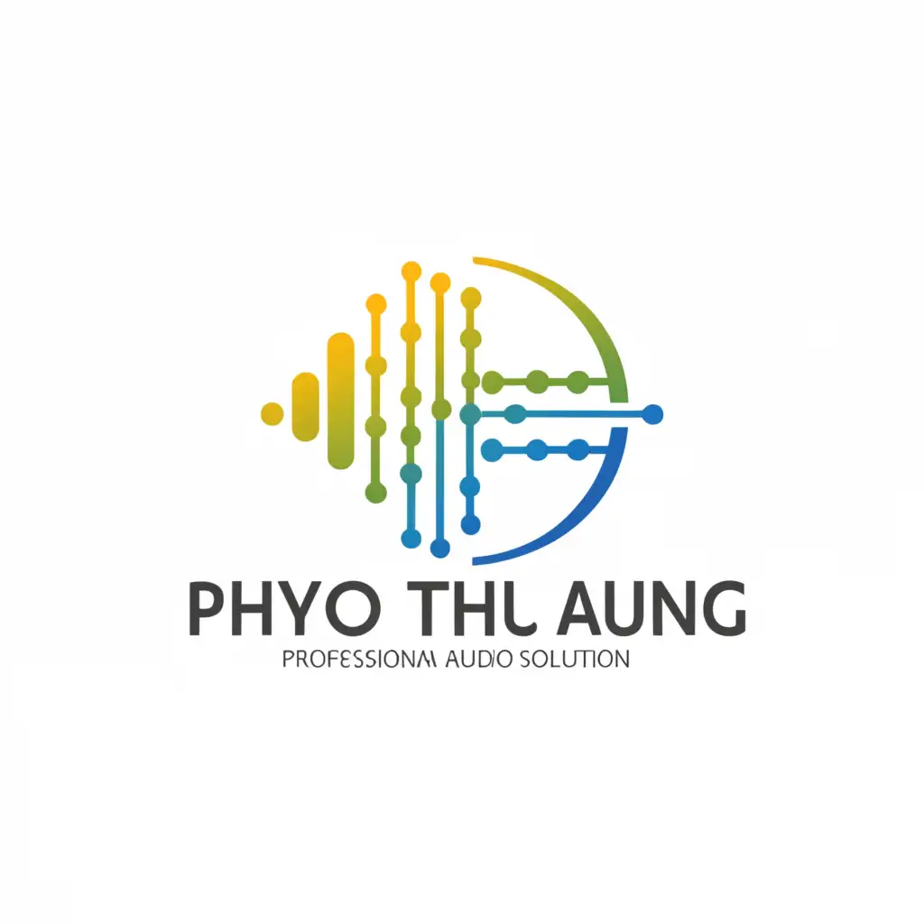 a logo design,with the text "Phyo Thu Aung", main symbol:Professional Audio Consultancy And Solution,Moderate,be used in Events industry,clear background