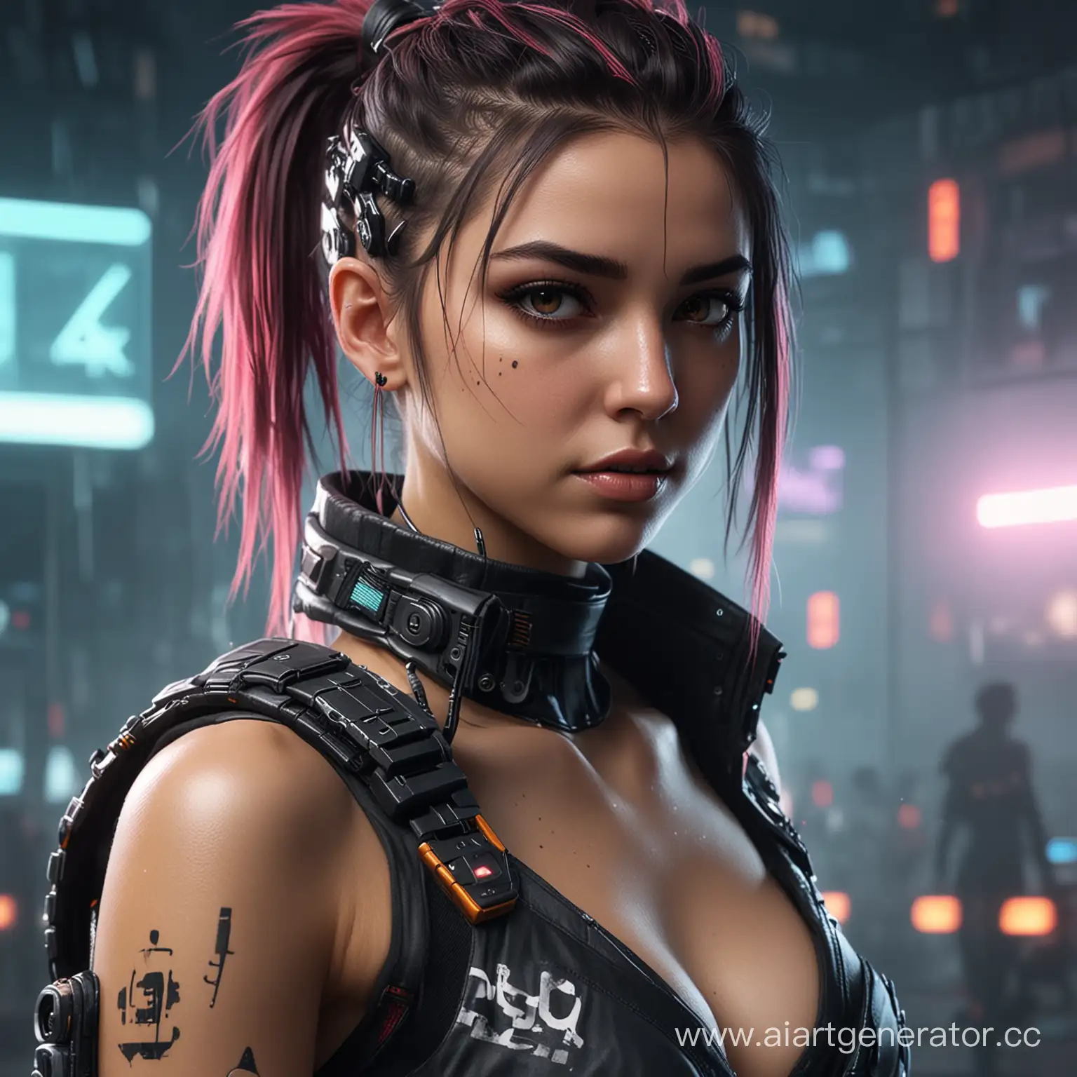 Realistic-4K-Cyberpunk-Style-Girl