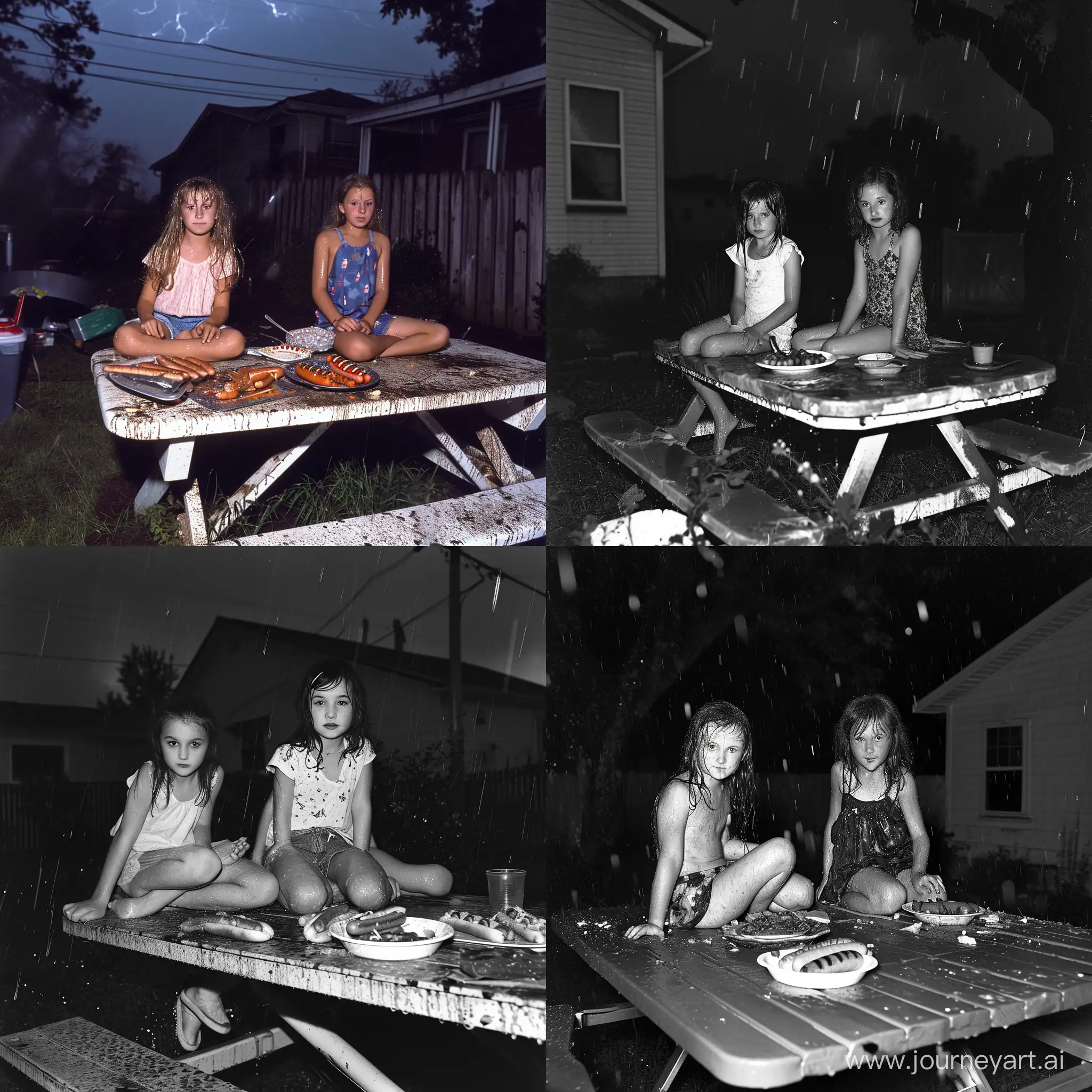 RainDrenched-Nighttime-Picnic-with-American-Girls-and-Hotdogs