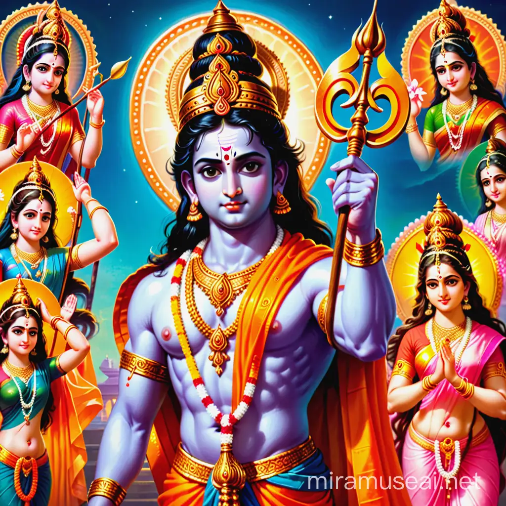 Lord Rama Navami Celebration with Traditional Rituals and Festivities