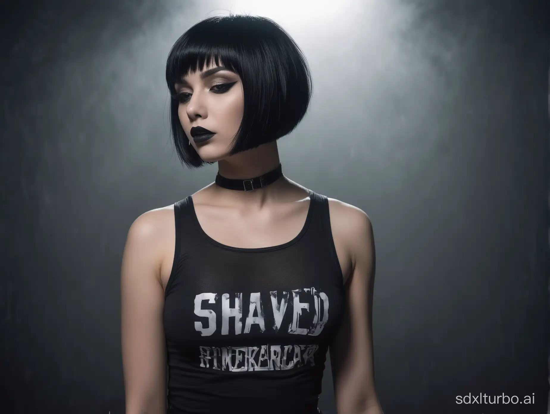 Gothic-Beauty-with-White-Skin-and-Black-Hair-in-Dramatic-Night-Fog