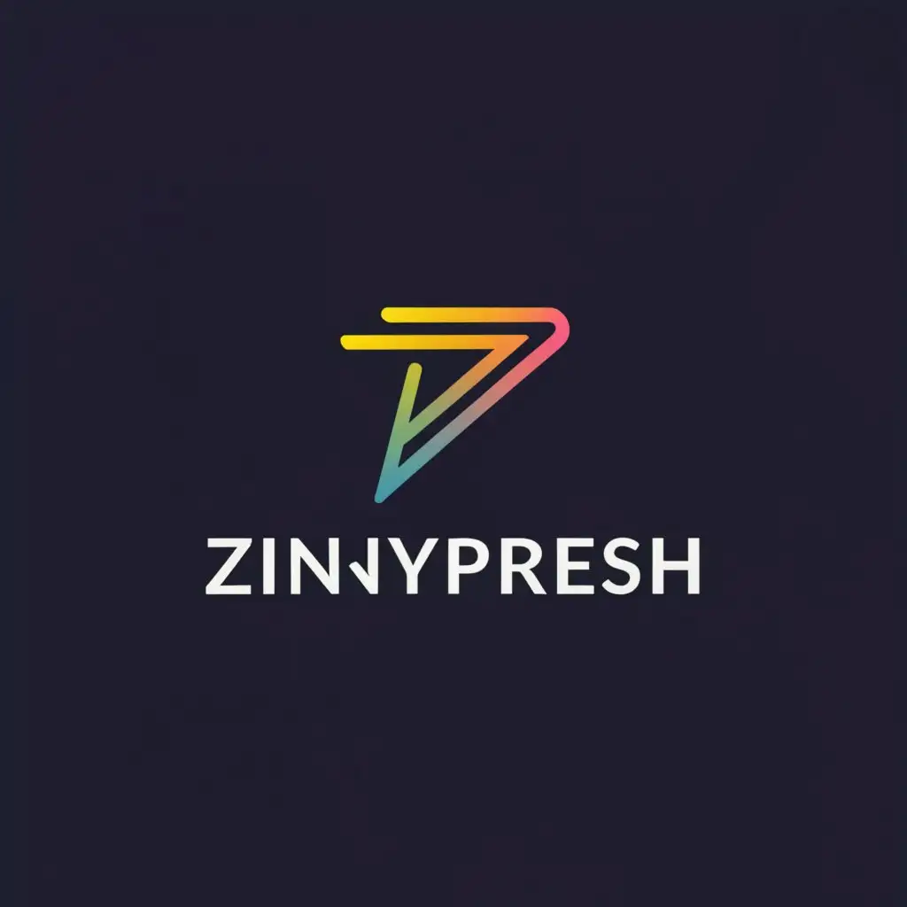 a logo design,with the text "ZinnyPresh", main symbol:ZIP,complex,be used in Sports Fitness industry,clear background