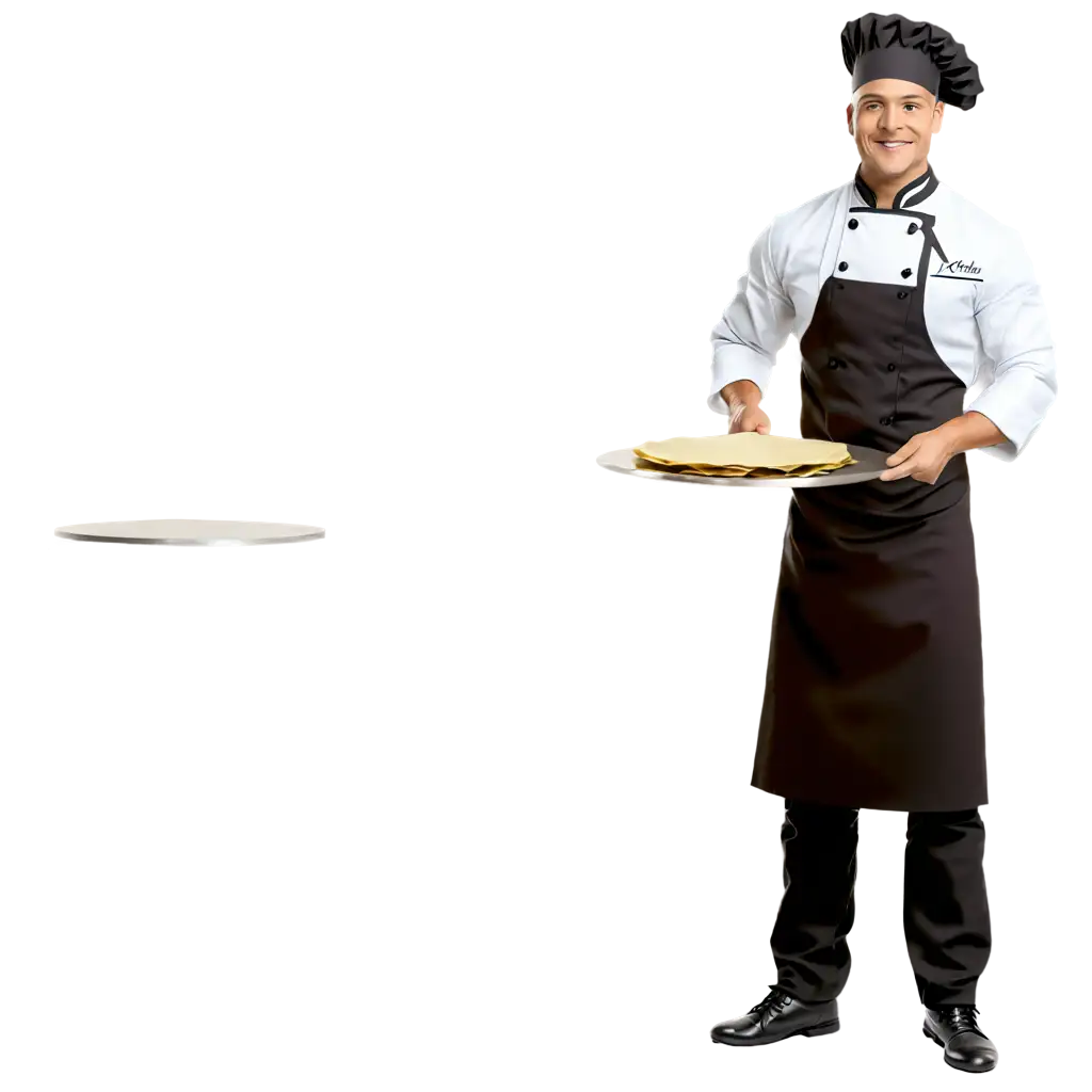 Male crepe chef