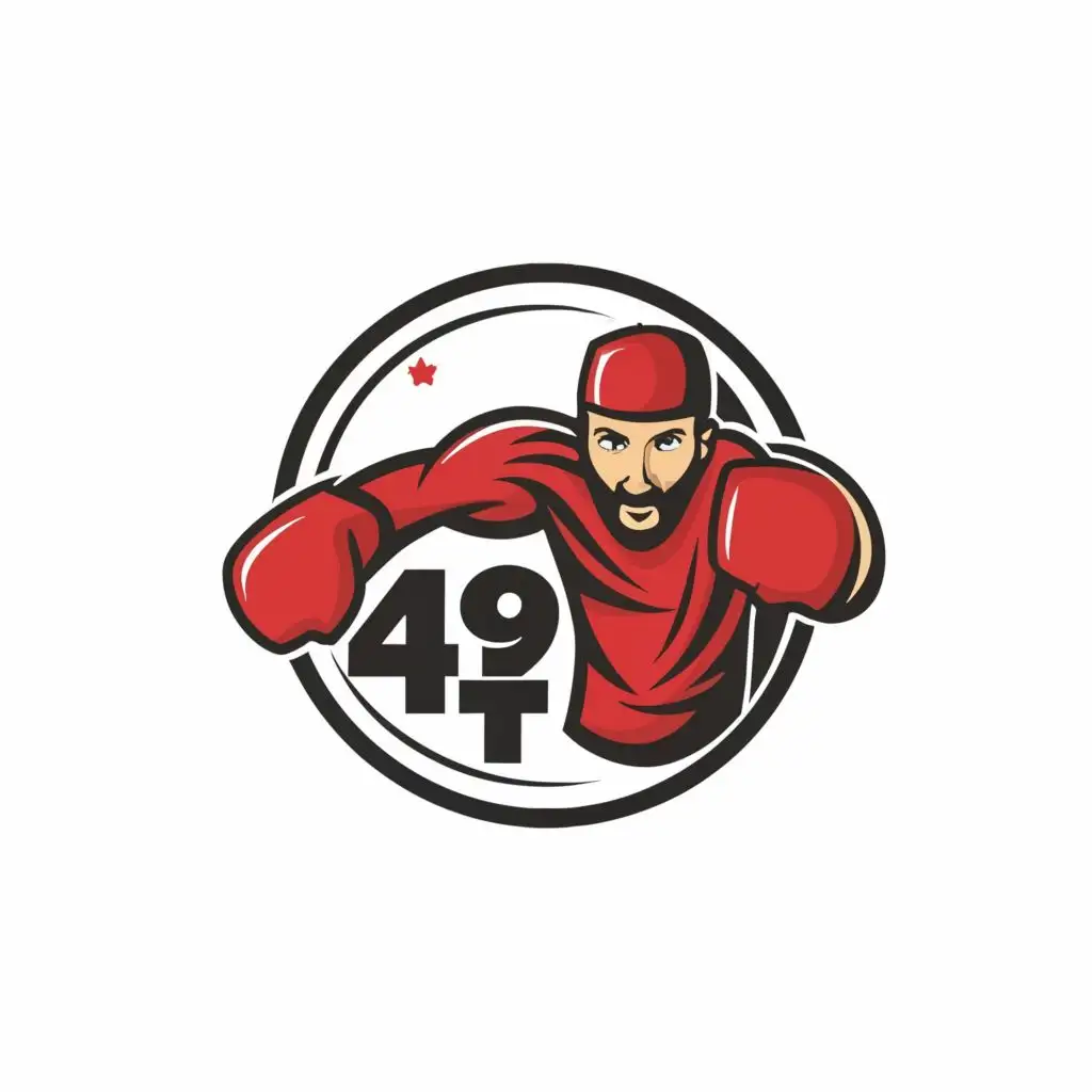 LOGO-Design-For-Boxing-Muslim-Dynamic-Typography-49-T-for-Sports-Fitness-Industry