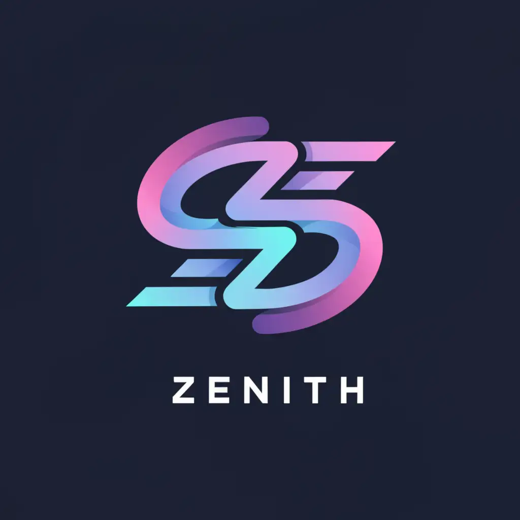 a logo design,with the text "Zenith", main symbol:Z,Moderate,clear background