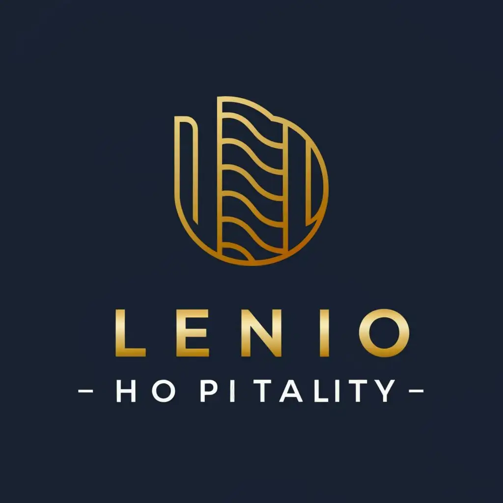 a logo design,with the text "Lenio Hospitality", main symbol:n/a, be used in Events industry