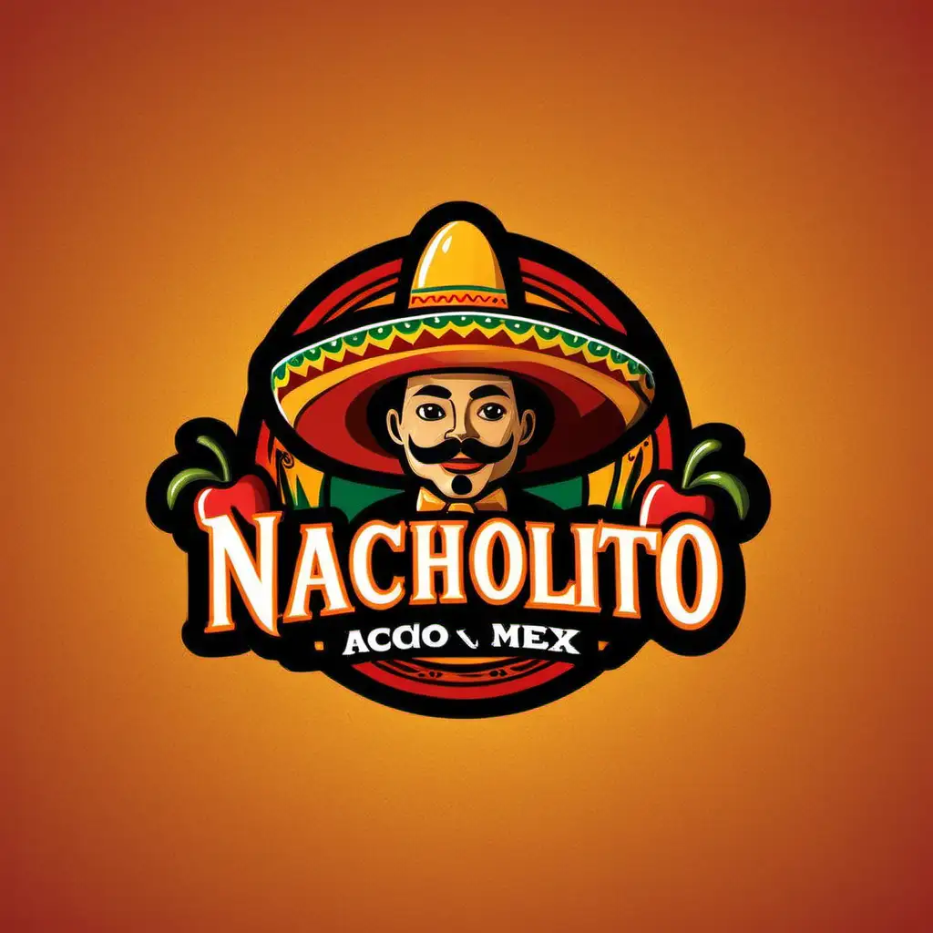 Vibrant Nacholito TexMex Flavor Explosion Logo Design