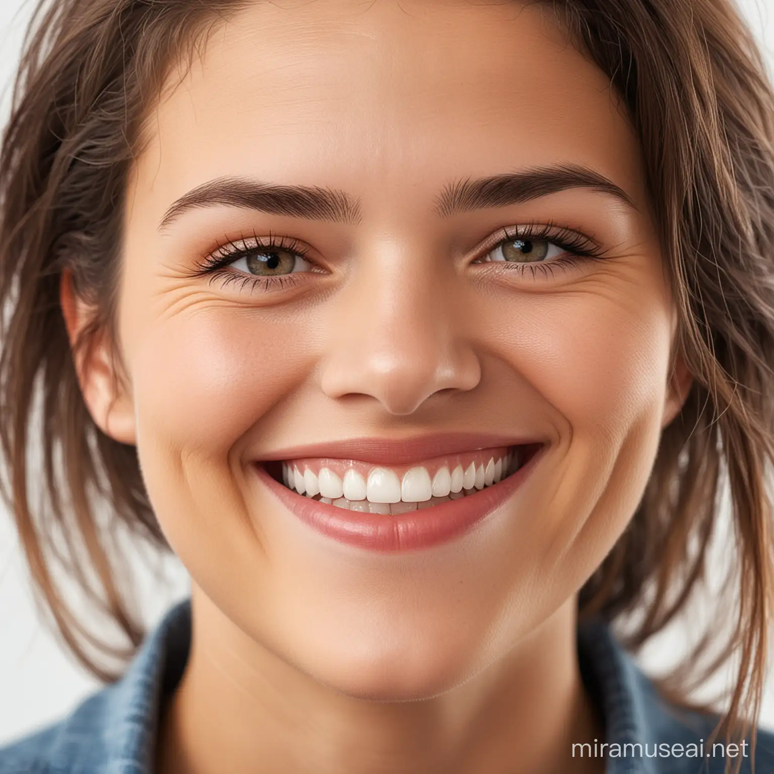 Joyful Smiling Person Enjoying Serene Nature