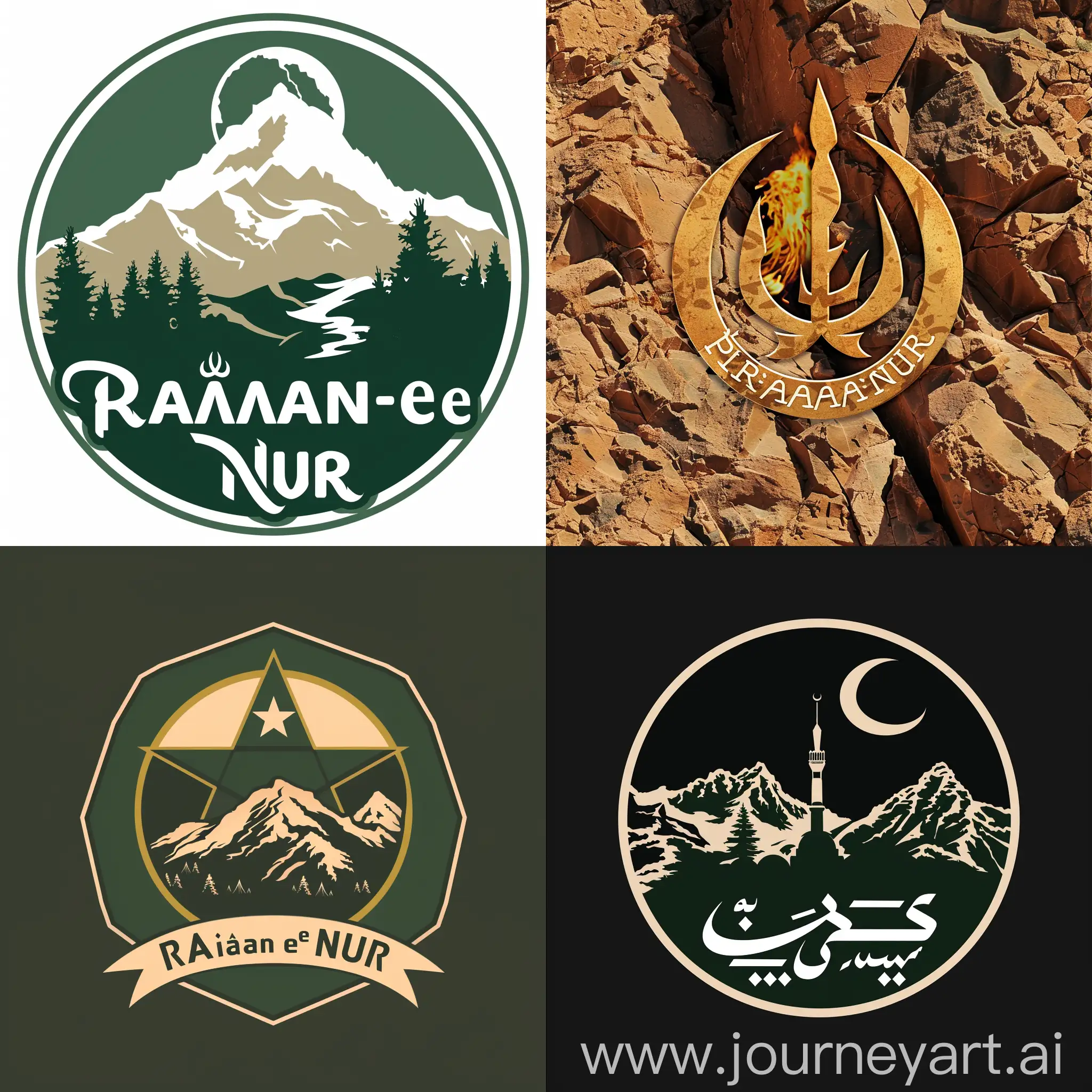 یک لوگوی قشنگ برای اردوی راهیان نور که بازدید از عملیات جنگی جنوب کشور ایران است