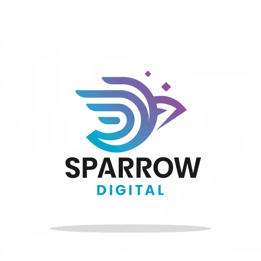 a logo design,with the text 'Sparow Digital', main symbol:SD,complex,be used in Internet industry,clear background