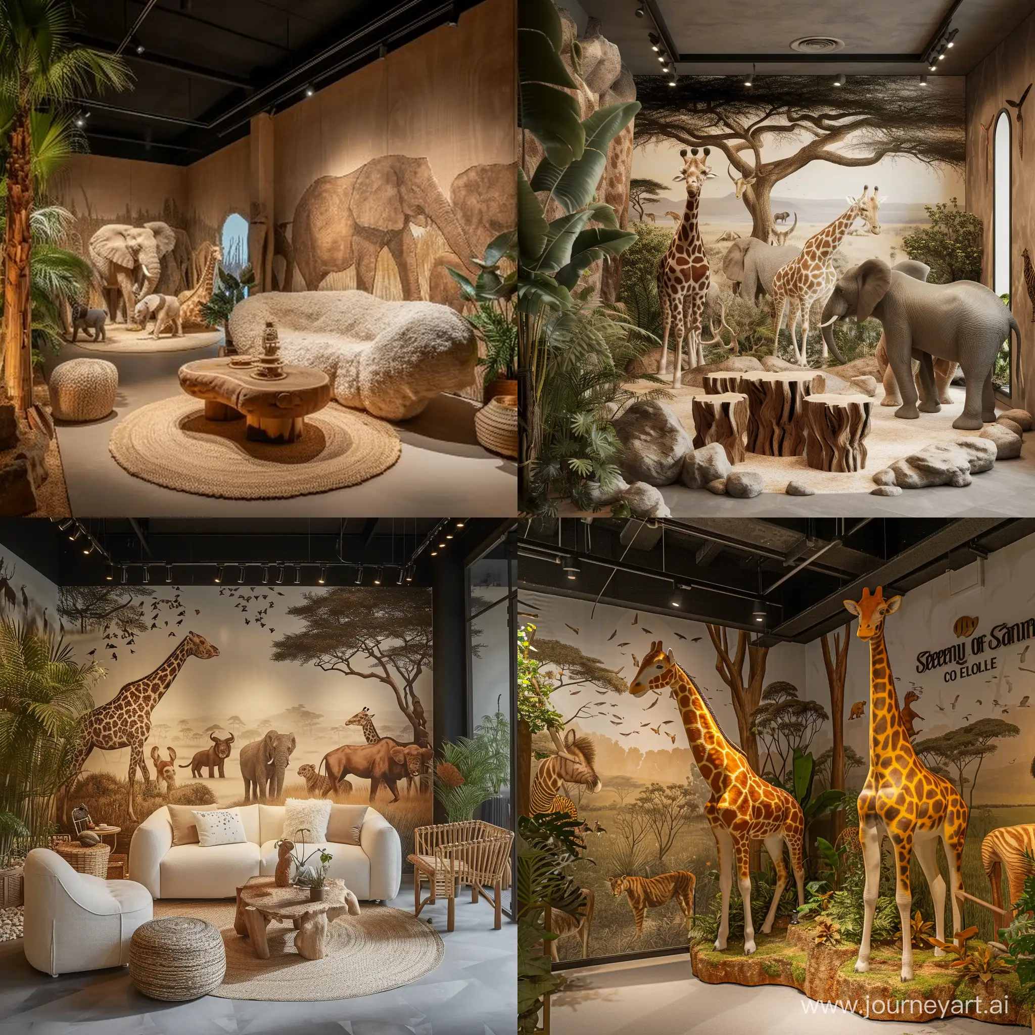 Immersive-Serenity-of-the-Savannah-Showroom-with-Animal-Safari-Collection