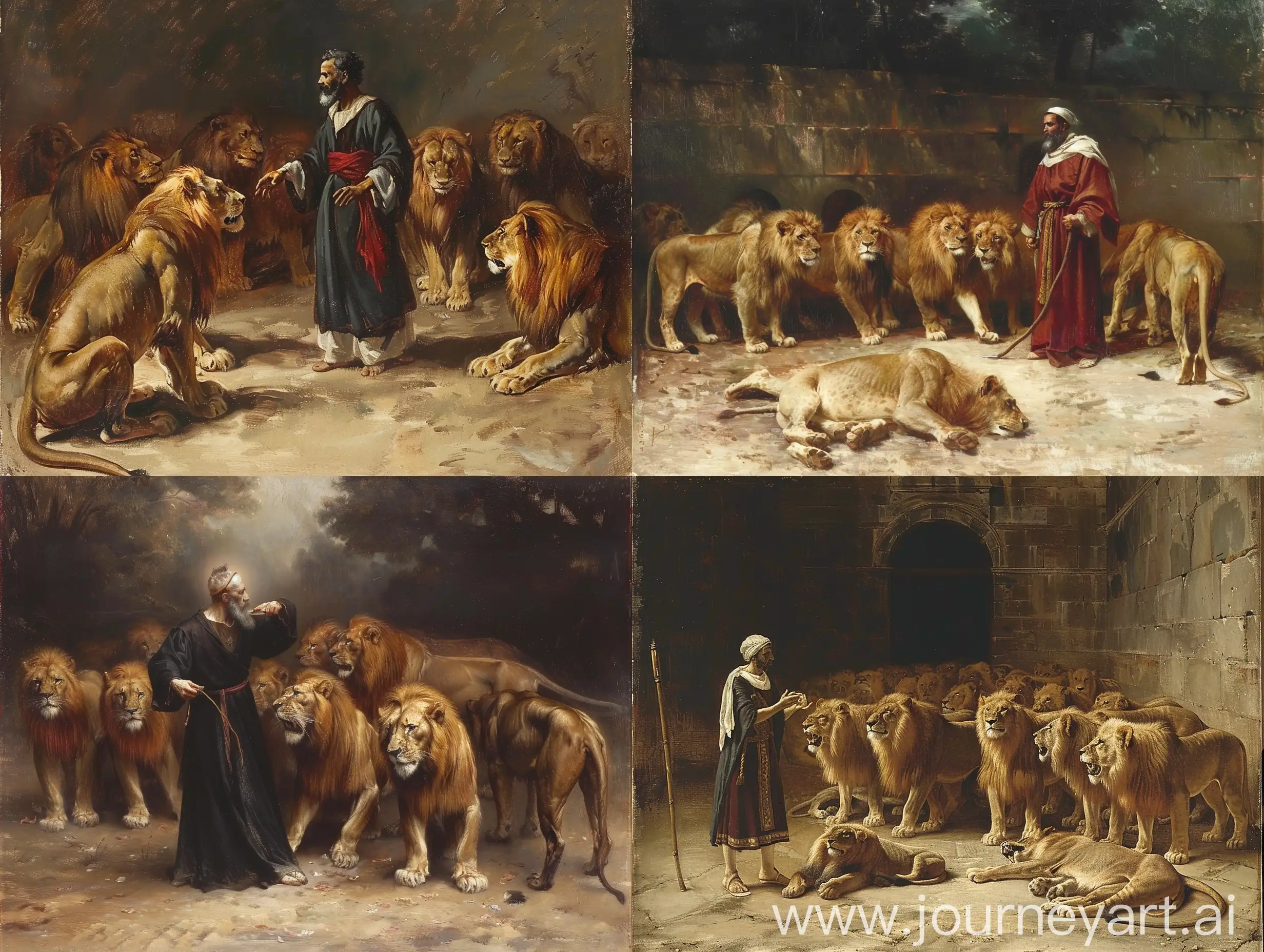Profeta Daniel con los leones