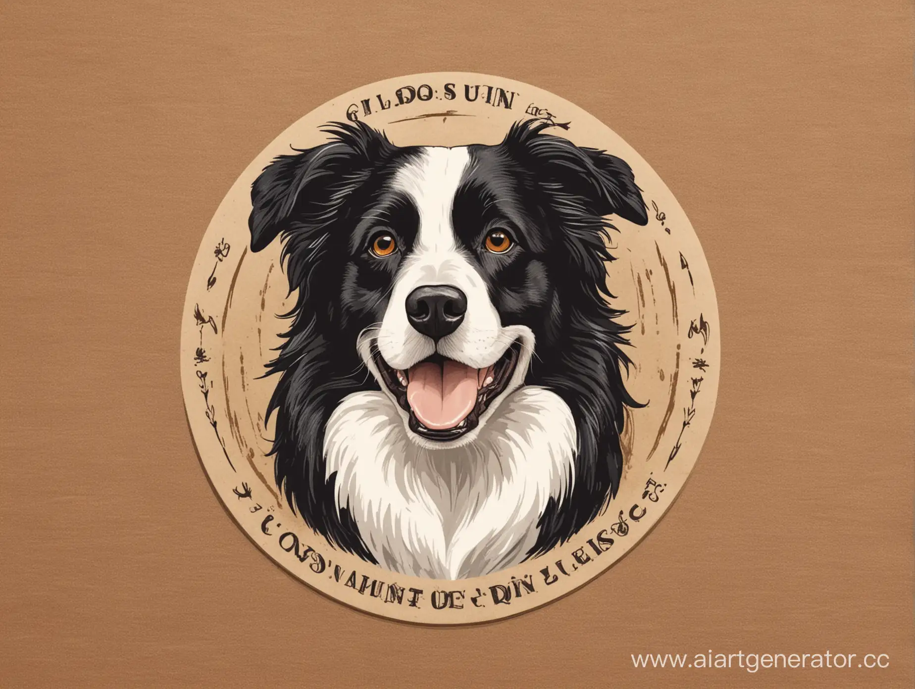 Elegant-Border-Collie-Logo-Design