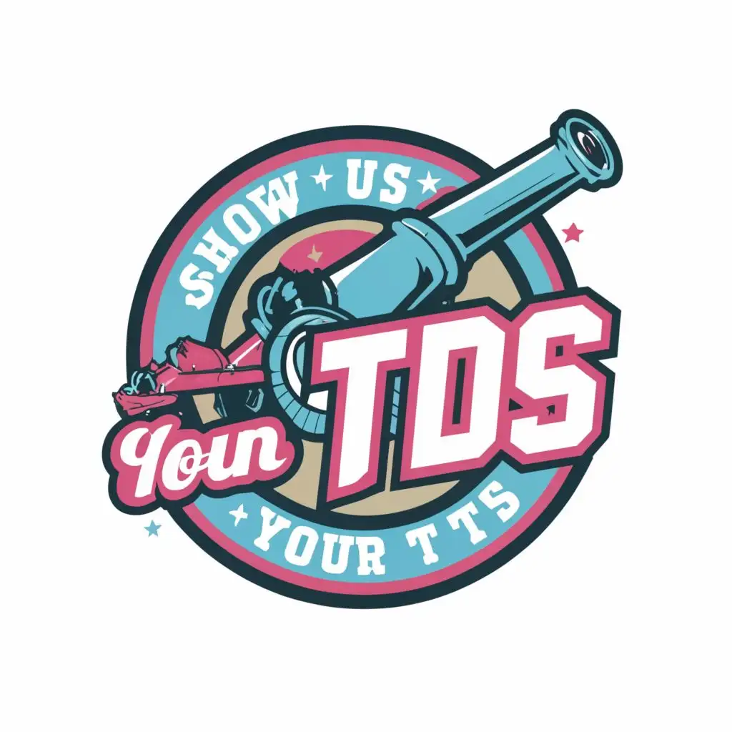 LOGO-Design-For-Show-Us-Your-TDs-Dynamic-Baby-Blue-Pink-Typography-Inspired-by-Boston-Cannons-Style