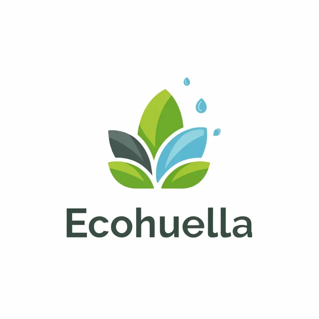 a logo design,with the text "EcoHuella", main symbol:Environment, minimalistic,Moderate,clear background
