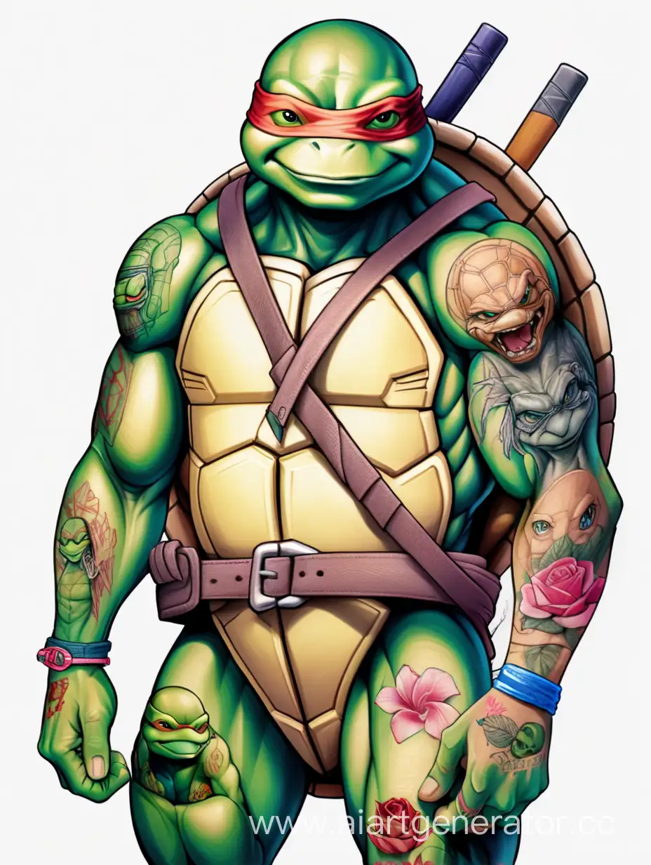 Teenage-Mutant-Ninja-Turtles-with-Intricate-Tattoos