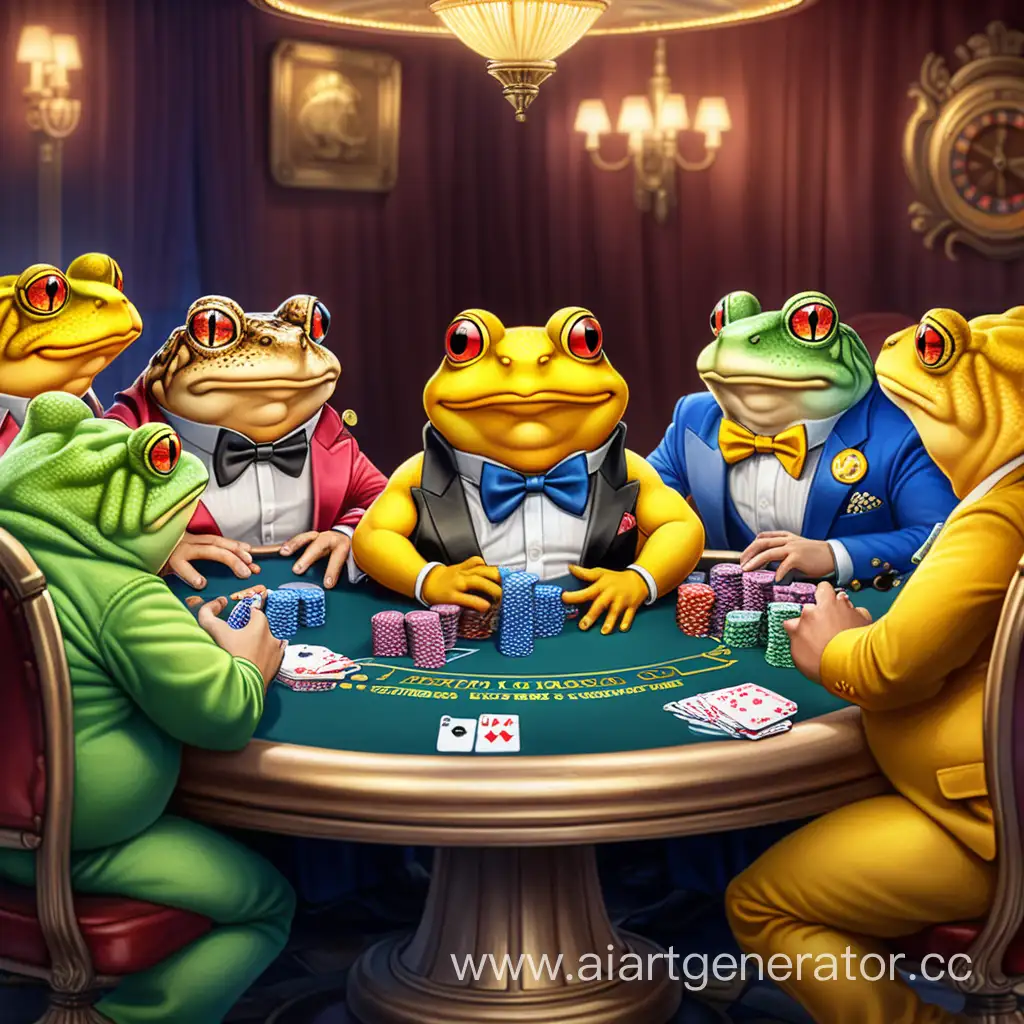 Turbo-Toad-Playing-Poker-with-Royal-Flush-and-Cash
