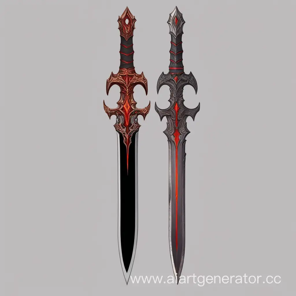 Unique-Hellish-Dagger-Art-Dark-and-Fiery-Weaponry-Creation