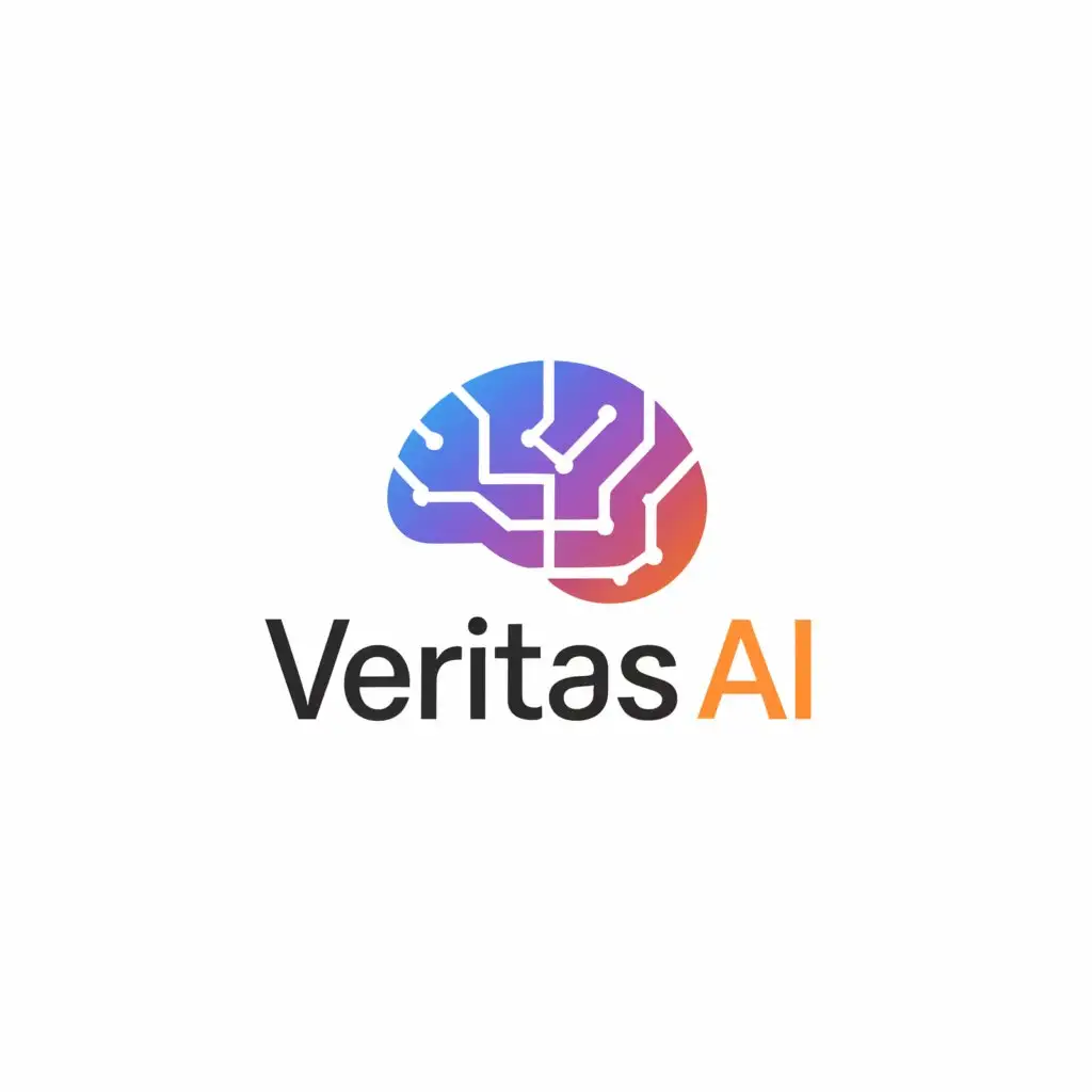 a logo design,with the text 'Veritas AI', main symbol:Ethics and Insights,Minimalistic,be used in Technology industry,clear background