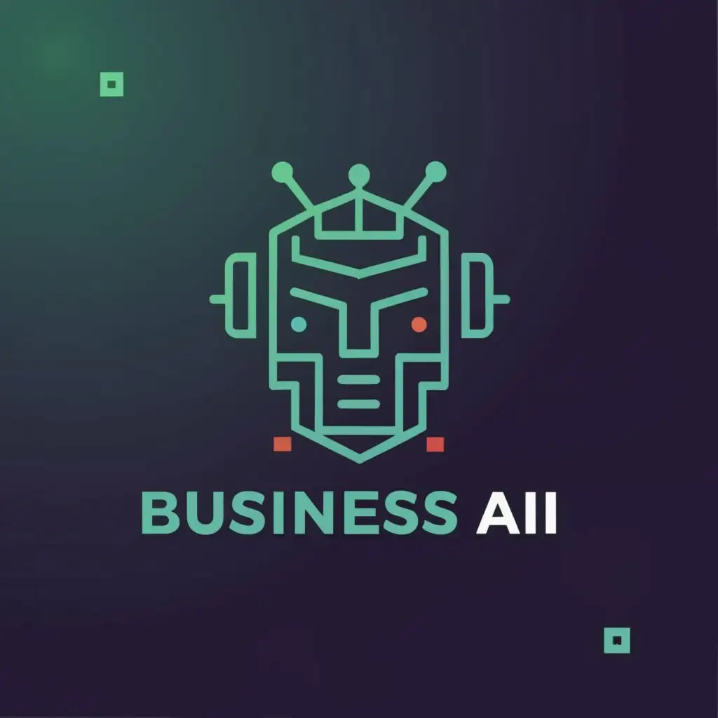 logo, Robot, with the text "Business AI", typography, be used in Technology industry