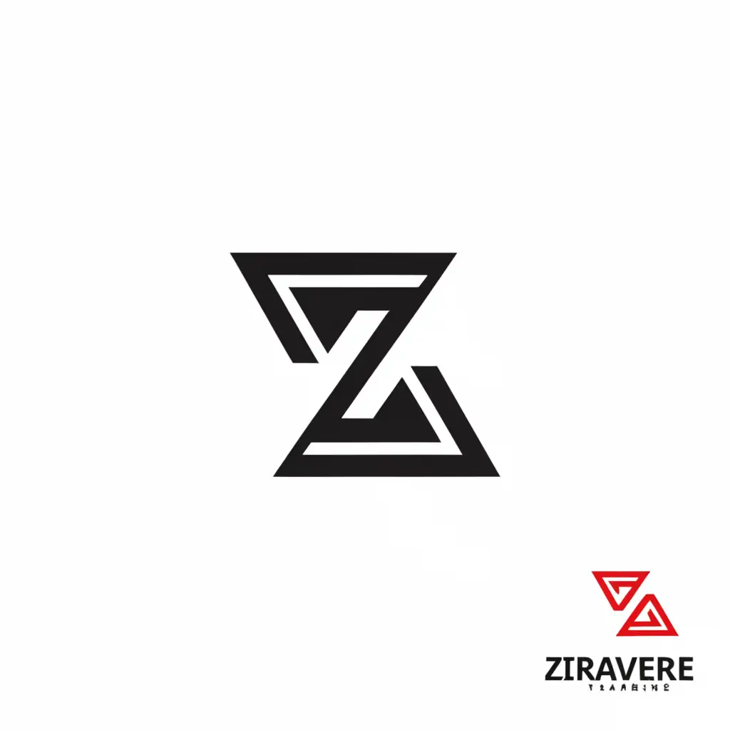 a logo design,with the text "ziraverse", main symbol:Z,Minimalistic,clear background