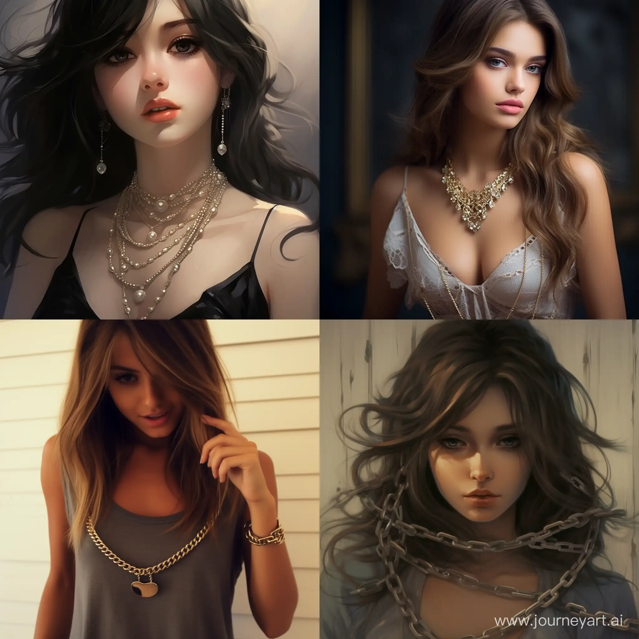 Stylish-Girl-Wearing-Trendy-Link-Chains-with-Pendant